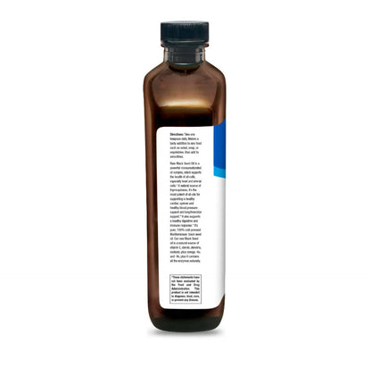 Brown bottle with a label for Directions on a white background