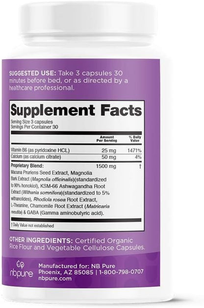 Power Down Supplement bottle with purple label displaying 'Supplement Facts' and branding details.