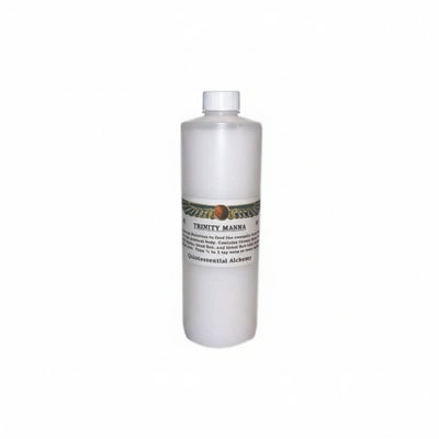 Bottle of Trinity Manna on a white background