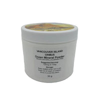 Vancouver Island Ocean Mineral Powder for Balance and Alkalization in a 30g container, vegan and allergen-free.