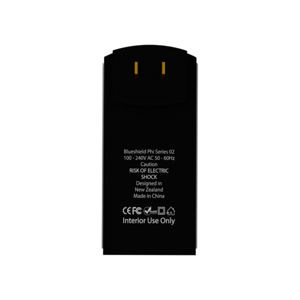 Phi Series Φ 2 Plugin electronic device with text and symbols on a white background