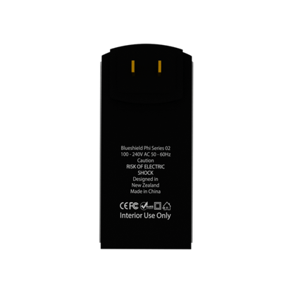 Phi Series Φ 2 Plugin electronic device with text and symbols on a white background