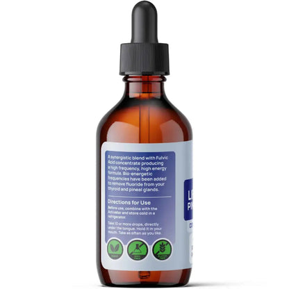 Brown glass bottle with dropper labeled 'Lifefull' on a white background