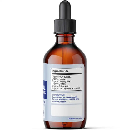 Brown glass bottle with dropper labeled 'Sula' on a white background