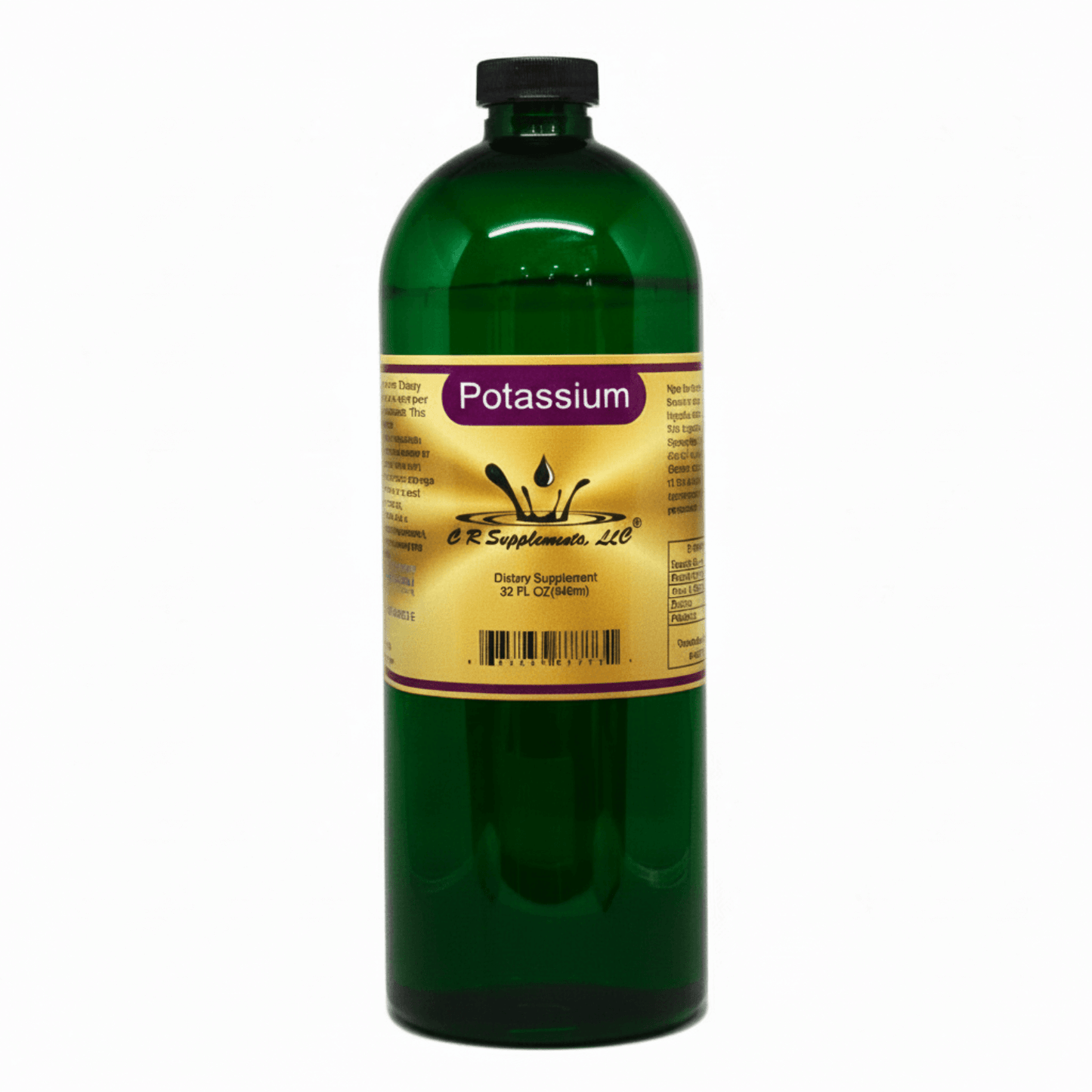 Potassium for Cardiovascular Health and Cell Hydration supplement.