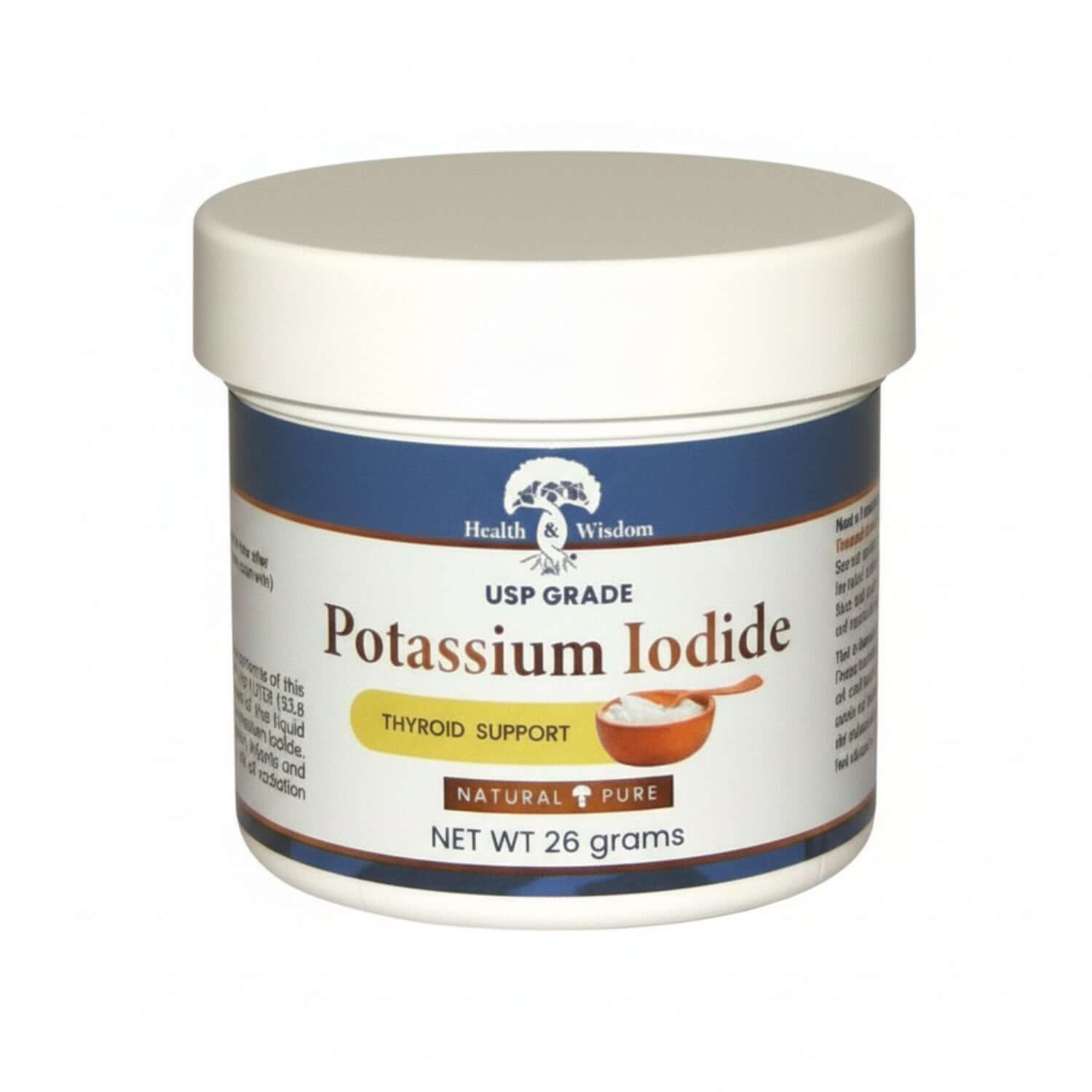 Potassium Iodide for Thyroid Protection and Metabolism bottle.