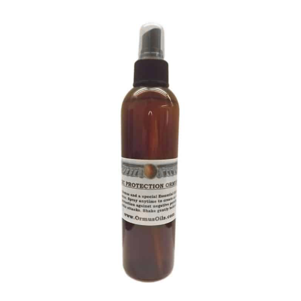 Psychic Protection Ormus Mist 60ml spray bottle with a label on a white background