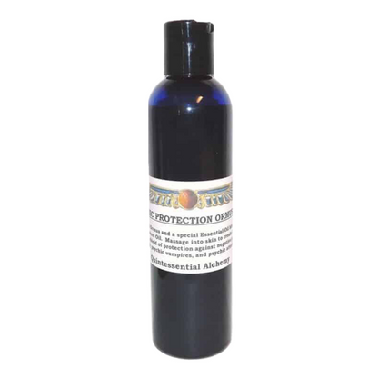 Psychic Protection Ormus Oil 60ml bottle with a label on a white background