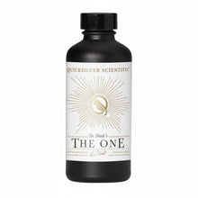 Bottle of Quicksilver Scientific's 'The One' supplement on a white background