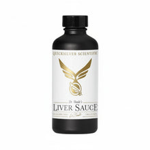 Bottle of Quicksilver Scientific Dr. Shade's Liver Sauce on a white background