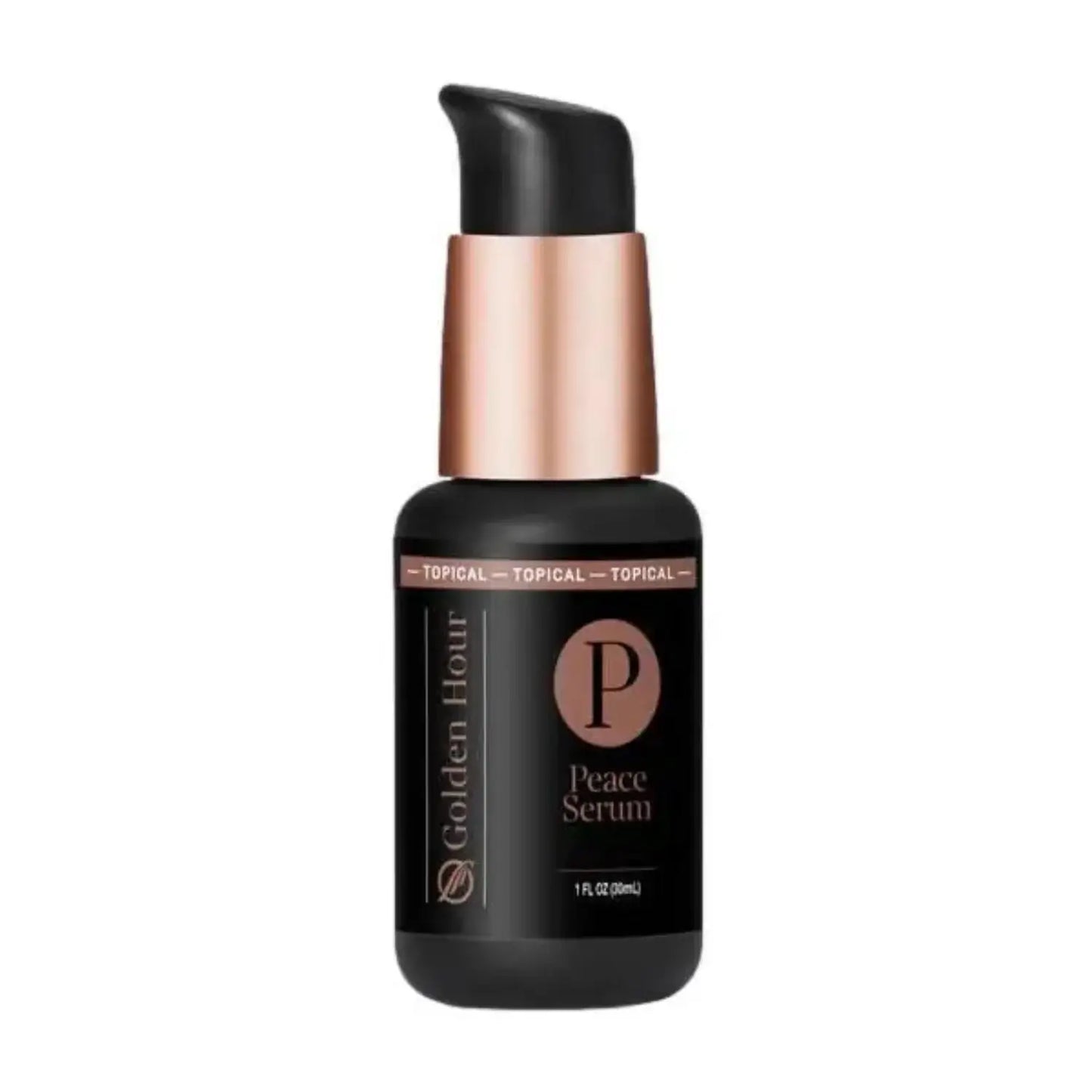 Peace Serum bottle featuring Bioidentical Progesterone for soothing perimenopause and menopause transitions.