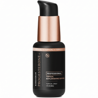 Bioidentical Progesterone serum bottle, Quicksilver Scientific Progesterone+ professional topical replenishing serum.