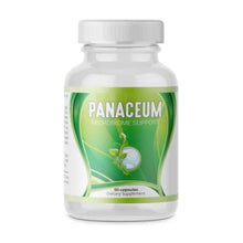 Panaceum dietary supplement bottle on a white background