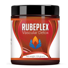 Jar of Rubeplex Vascular Detox on a white background