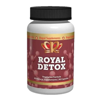 Royal Detox for Heavy Metal and Cellular Cleansing capsules.