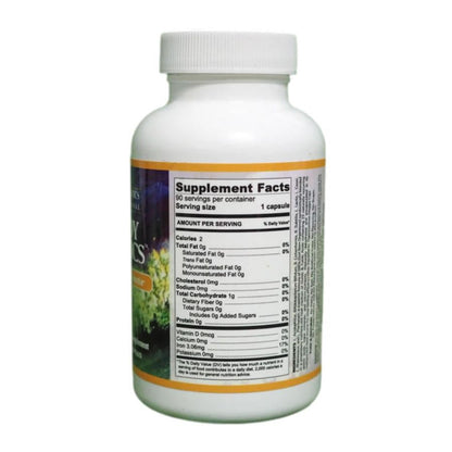 Supplement Facts for Dormant SBO Probiotic Cultures, including servings per container and nutritional information.
