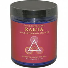 SupertonicHerbs Rakta container with red label on a white background
