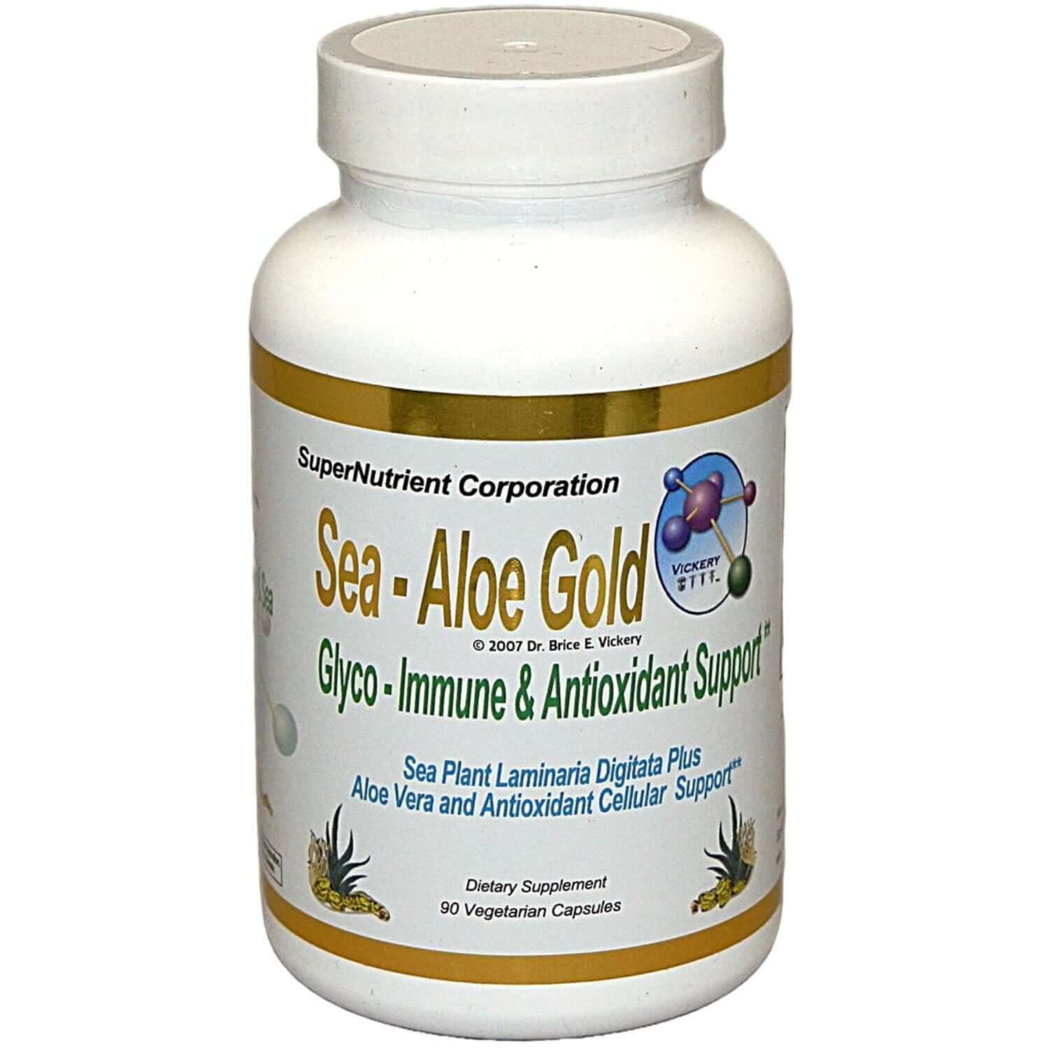 Sea-Aloe Gold for Digestive Health and Minerals liquid supplement.