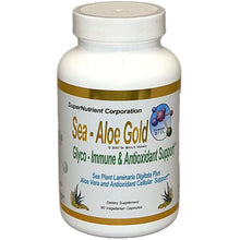 Sea-Aloe Gold for Digestive Health and Minerals liquid supplement.