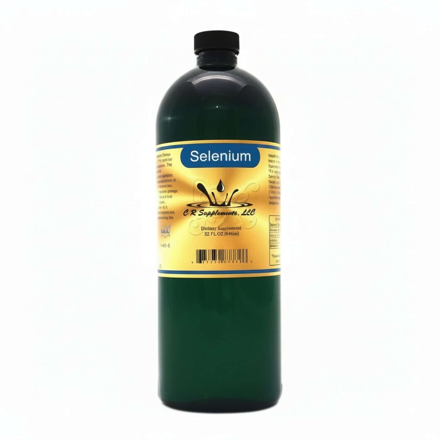 Selenium - Ionic Liquid Mineral supplement for antioxidant and thyroid health in a green bottle.