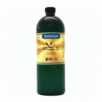 Selenium - Ionic Liquid Mineral supplement for antioxidant and thyroid health in a green bottle.