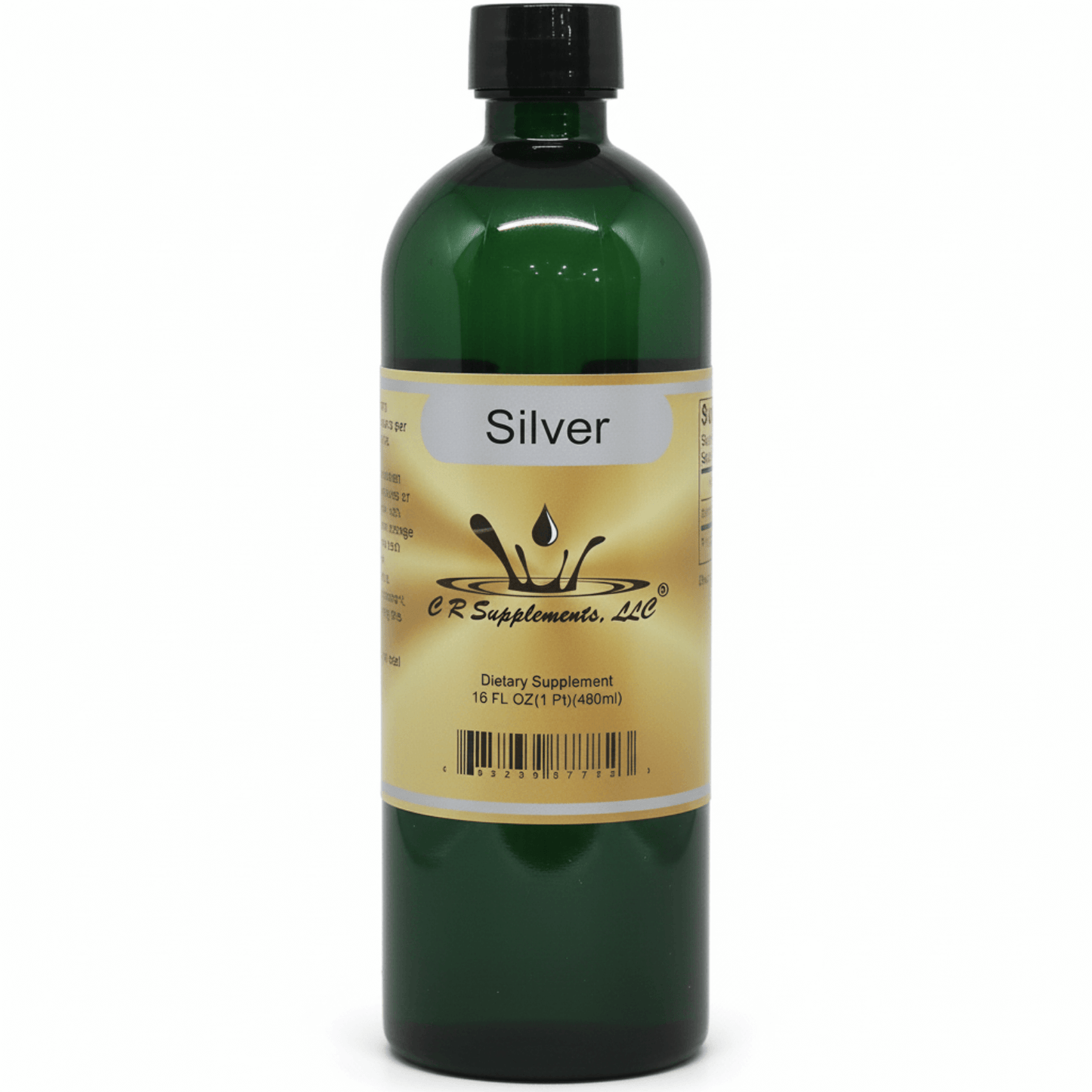 Bottle of Silver - Ionic Liquid Mineral Supplement for immune support by CR Supplements