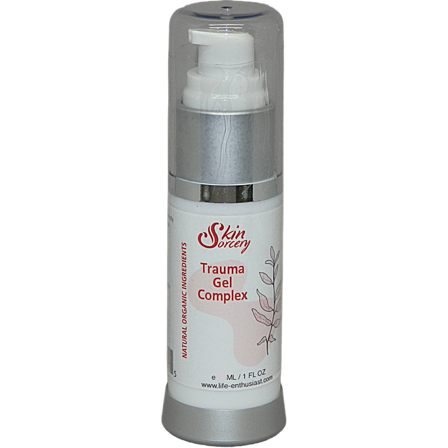 Skin Soothing Trauma Gel Complex bottle with pump on a white background