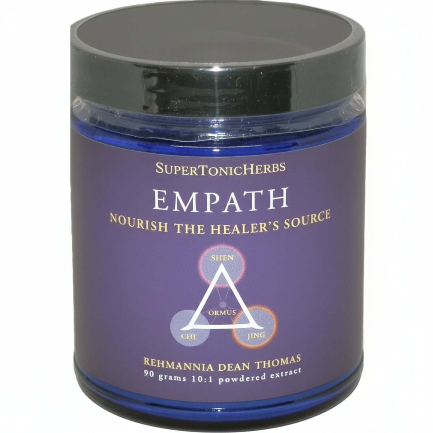 Empath by SuperTonicHerbs, a natural support for empaths and healers in a 90 gram powder extract container.