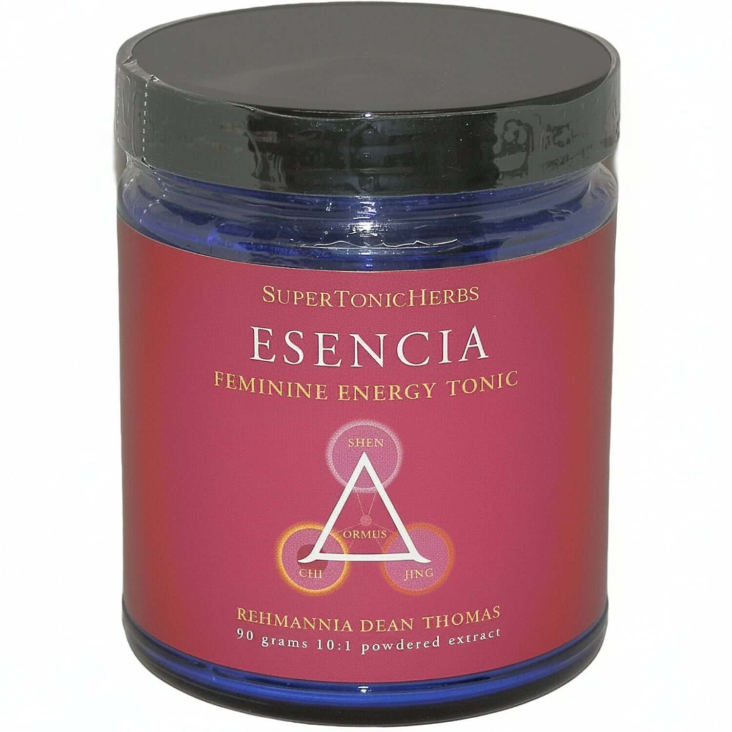 Esencia Feminine Energy Tonic by SuperTonicHerbs, Chinese Herbs for Female Hormonal Balance in vibrant packaging.