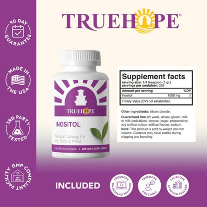 Inositol for Cellular Signaling and Metabolic Balance bottle Label of Supplements Facts