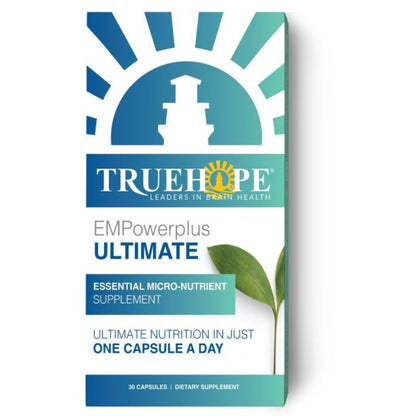 TrueHope EMPowerplus Ultimate supplement packaging on a white background