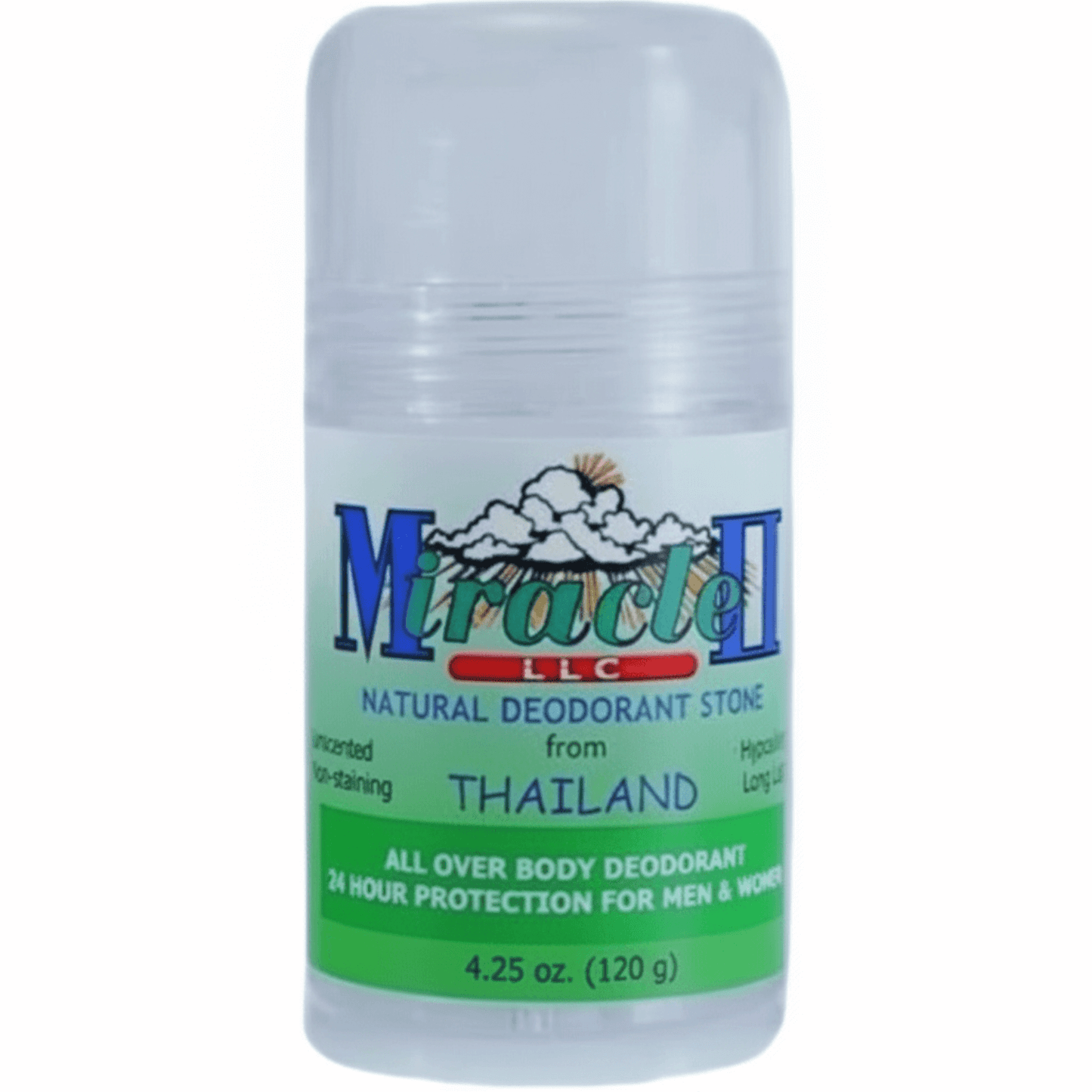 Thai Deodorant 4.25oz Mineral Salt for Natural Freshness stone.