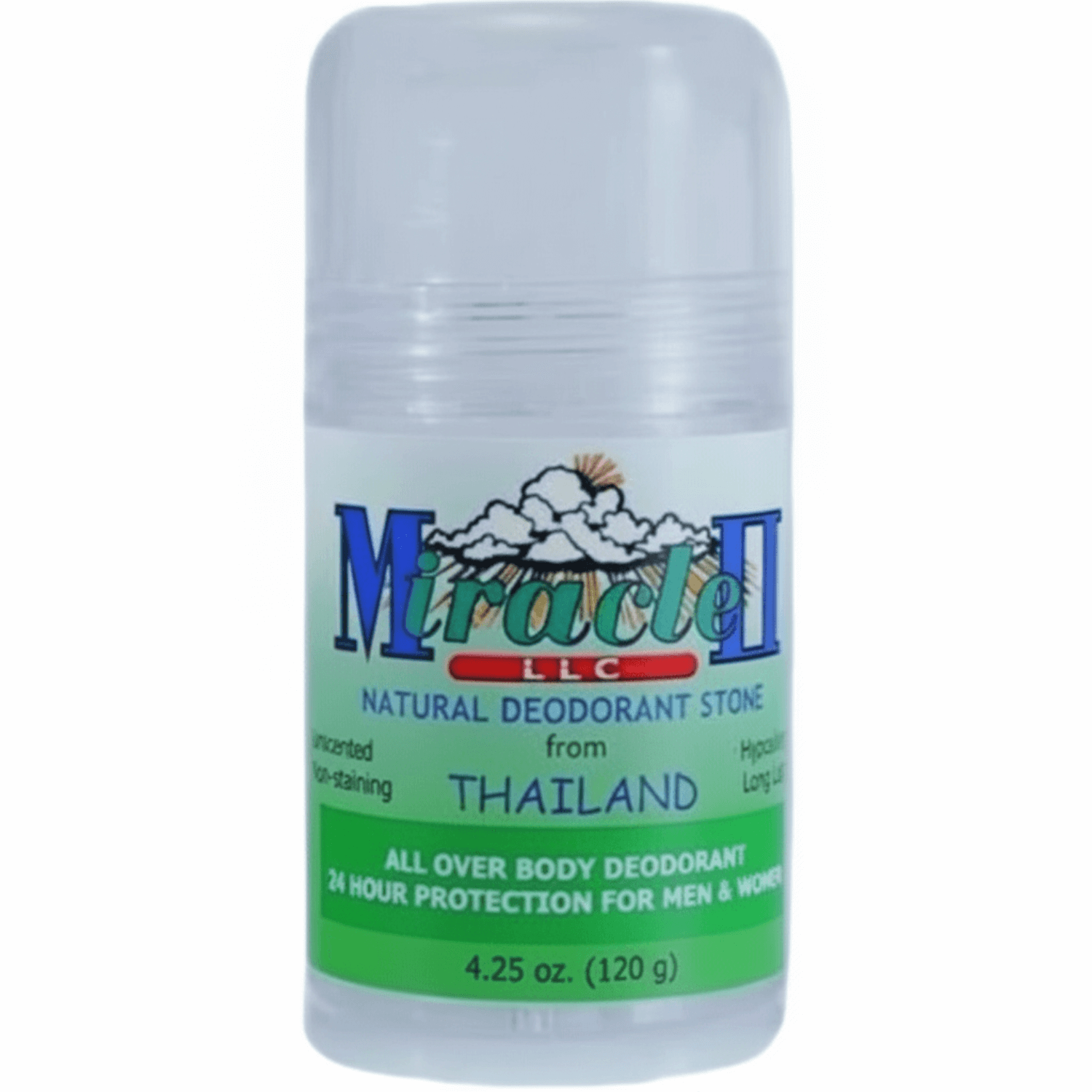 Thai Deodorant 4.25oz Mineral Salt for Natural Freshness stone.