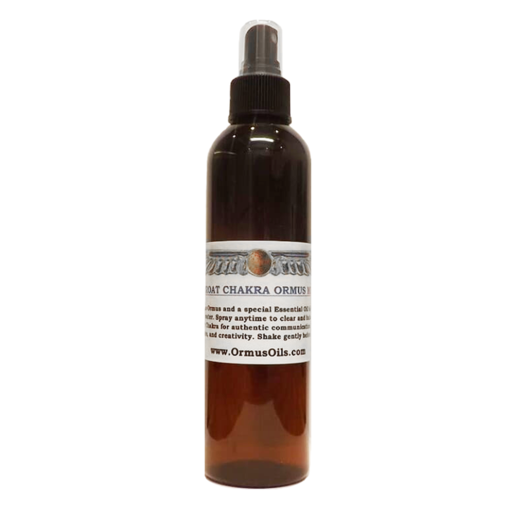 Brown Ormus Mist 120ml bottle with a label on a white background
