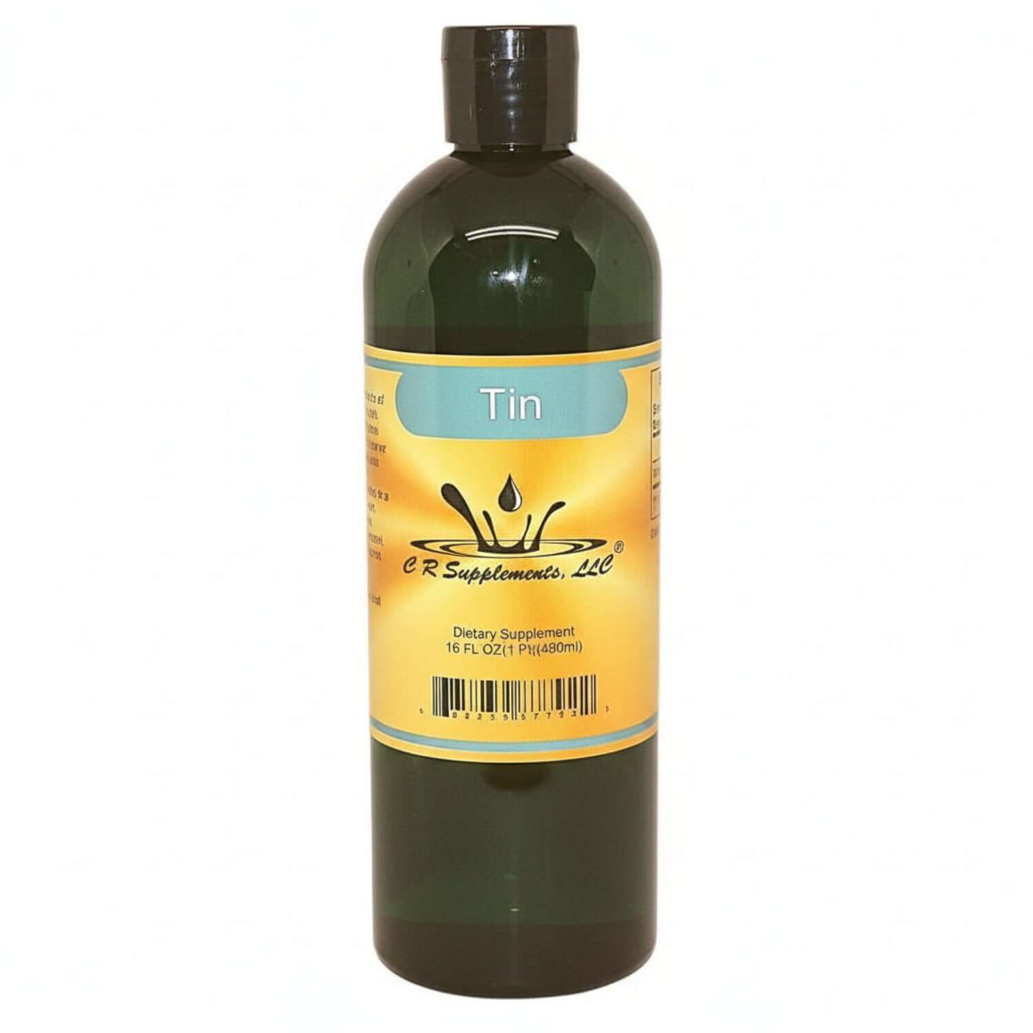 Liquid Tin Supplement for Adrenal and Structural Support bottle.
