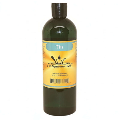 Liquid Tin Supplement for Adrenal and Structural Support bottle.