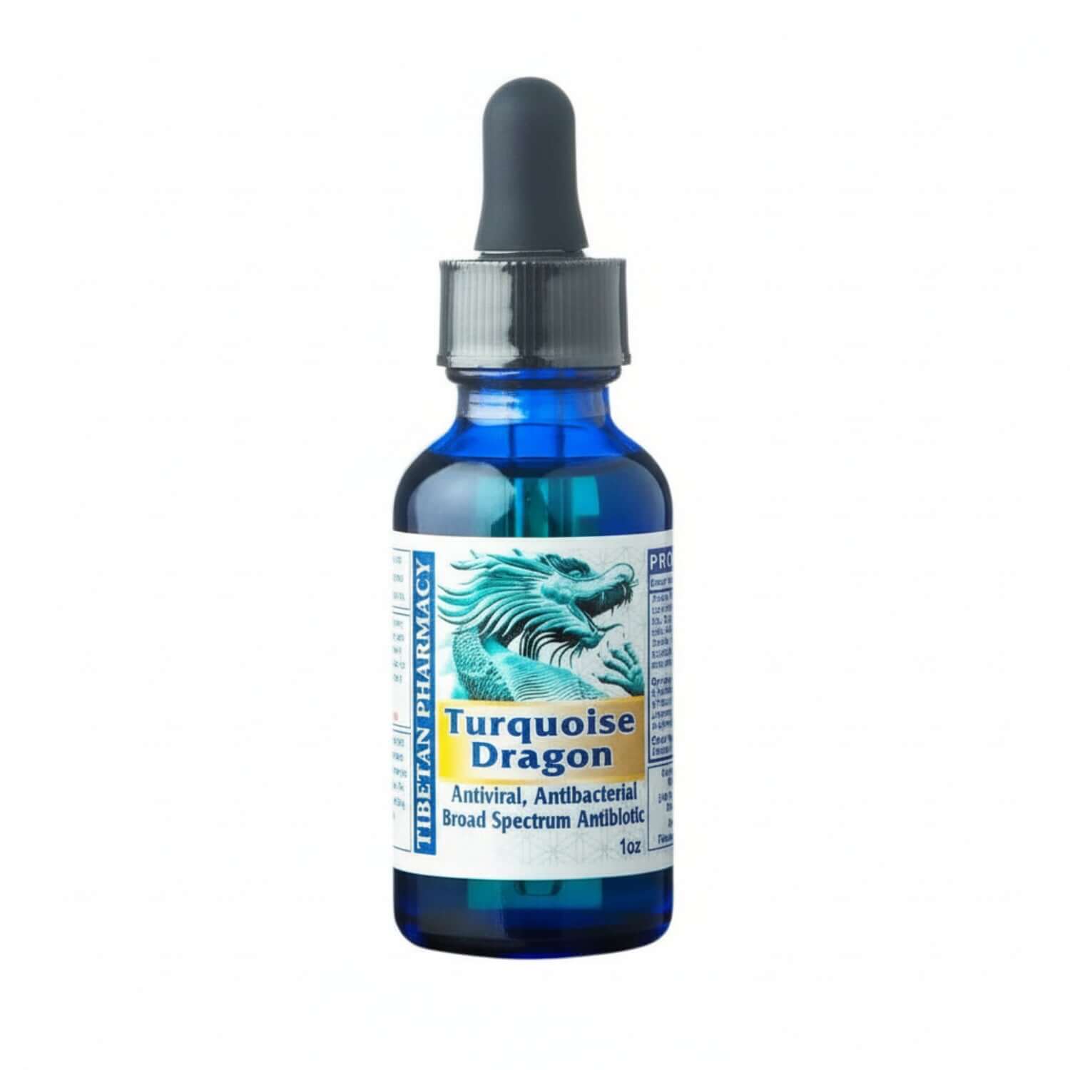 Turquoise Dragon Formula for Respiratory and Lung Health bottle.