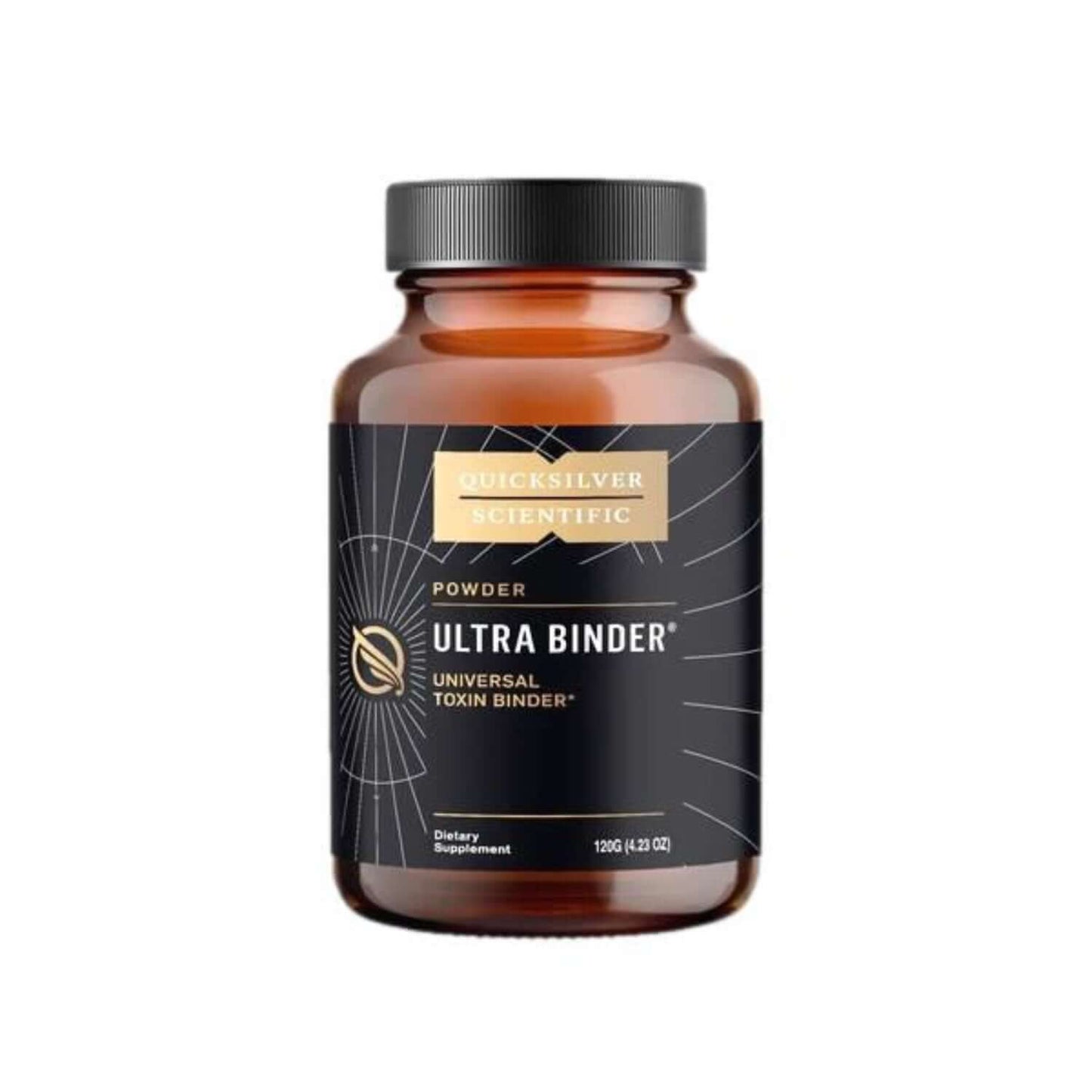 Quicksilver Scientific Ultra Binder powder, Universal Toxin Binder Supplement for cleansing and digestive support.
