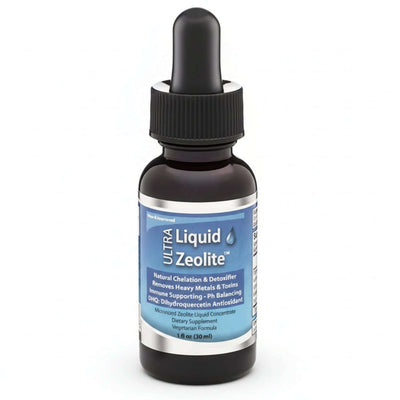 Ultra Liquid Zeolite for Heavy Metal Detoxification bottle.