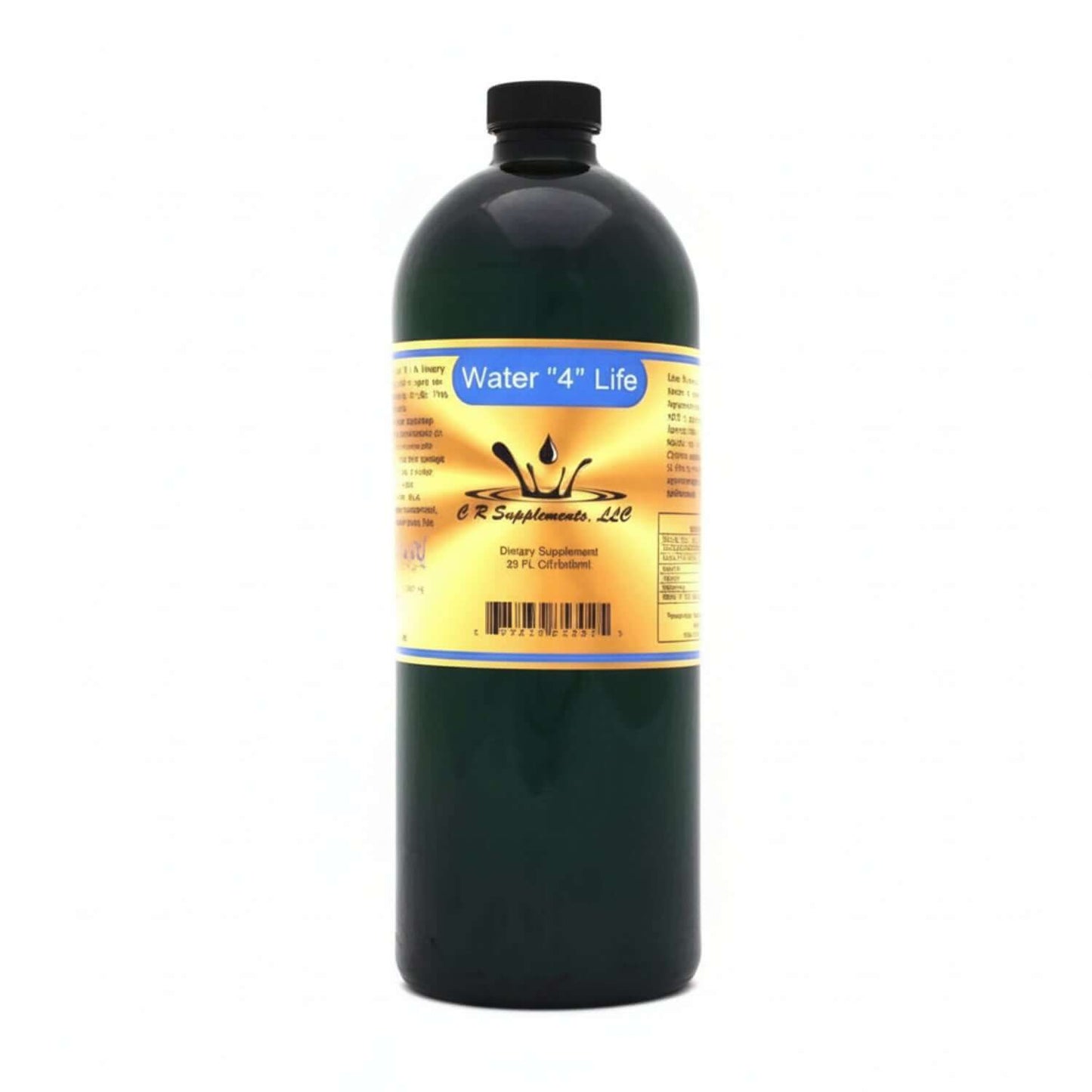 Water 4 Life - Ionic Liquid Trace Minerals bottle packaging for total body maintenance and nutrient support