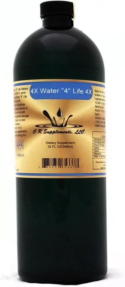 Water 4 Life - Ionic Liquid Trace Minerals bottle with label and cap.
