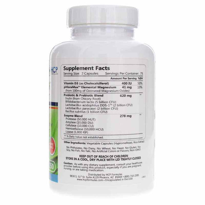 Abzorb supplement facts showing ingredients for enhanced nutrient absorption by HCP Formulas.