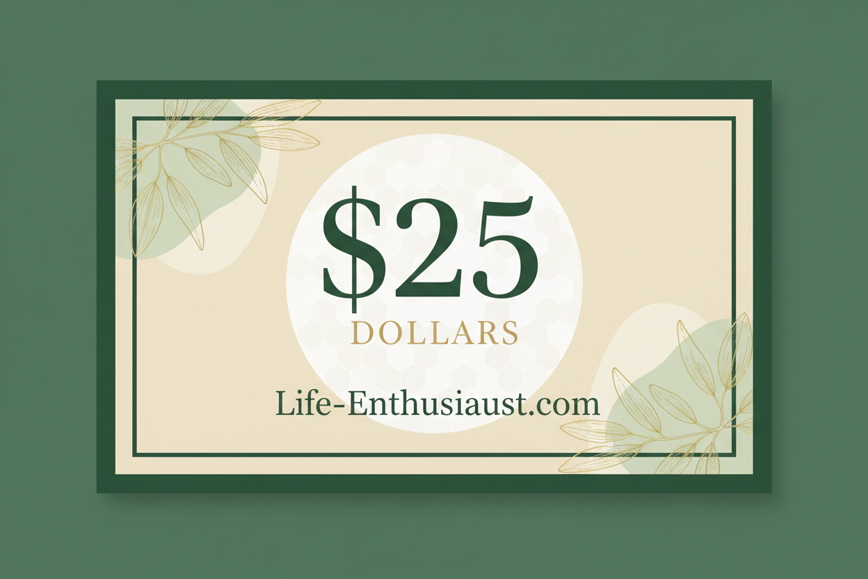 Life Enthusiast $25 Gift Card