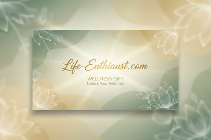 Life Enthusiast Gift Card Design