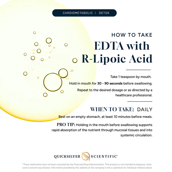 EDTA with R-Lipoic Acid Product Info