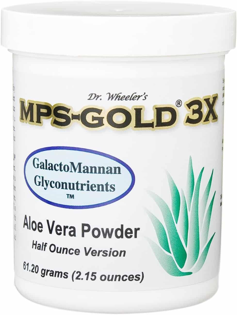 MPS-Gold 3X GalactoMannan Glyconutrients Aloe Vera Powder 2.15 oz