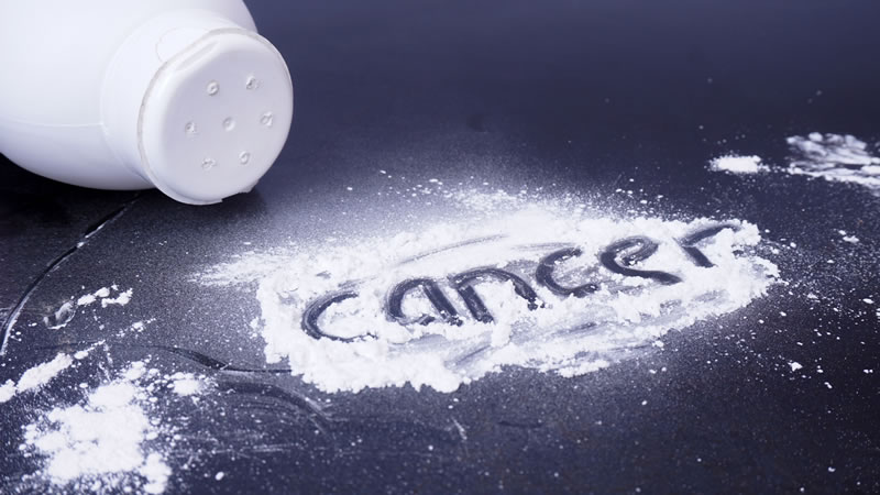 Cancer spelled in white powder