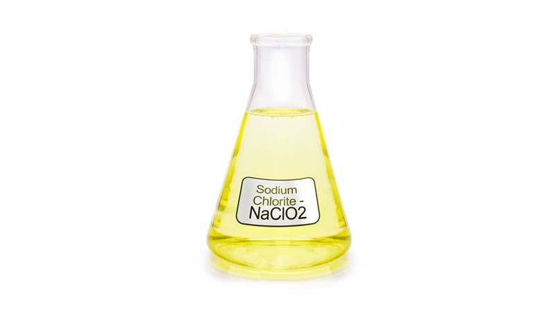 Sodium Chlorite in lab beaker